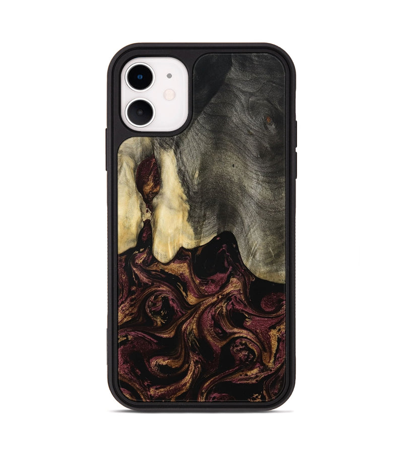 iPhone 11 Wood Phone Case - Rosina (Purple, 801622)