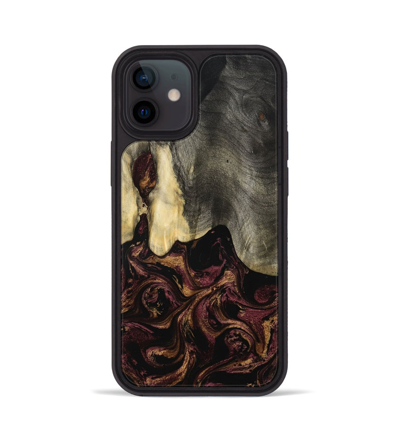 iPhone 12 Wood Phone Case - Rosina (Purple, 801622)