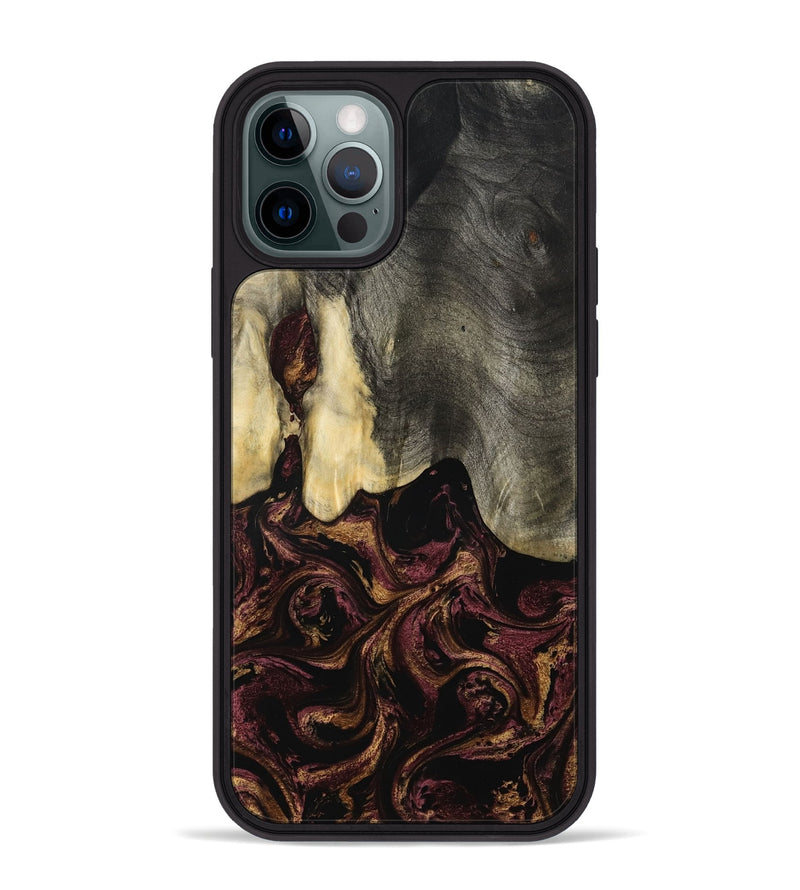 iPhone 12 Pro Max Wood Phone Case - Rosina (Purple, 801622)