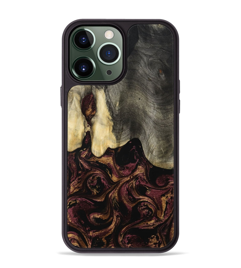 iPhone 13 Pro Max Wood Phone Case - Rosina (Purple, 801622)