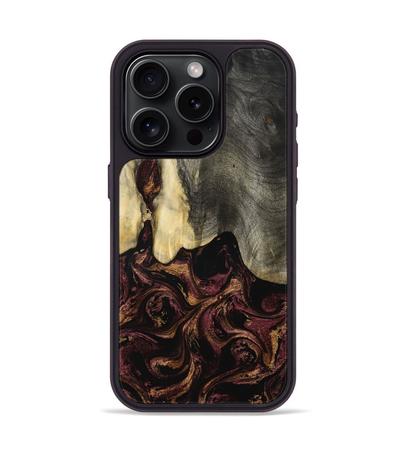 iPhone 15 Pro Wood Phone Case - Rosina (Purple, 801622)