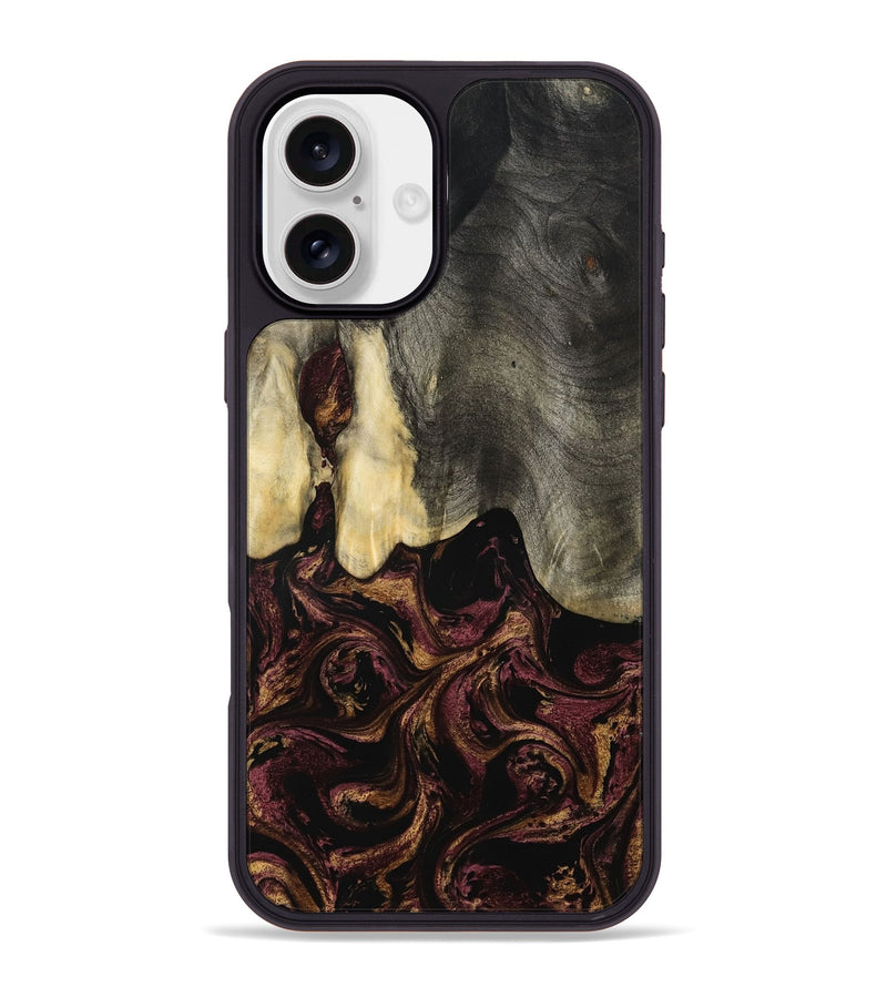 iPhone 16 Plus Wood Phone Case - Rosina (Purple, 801622)
