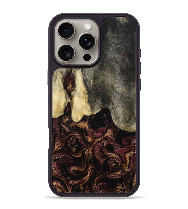 iPhone 16 Pro Max Wood Phone Case - Rosina (Purple, 801622)