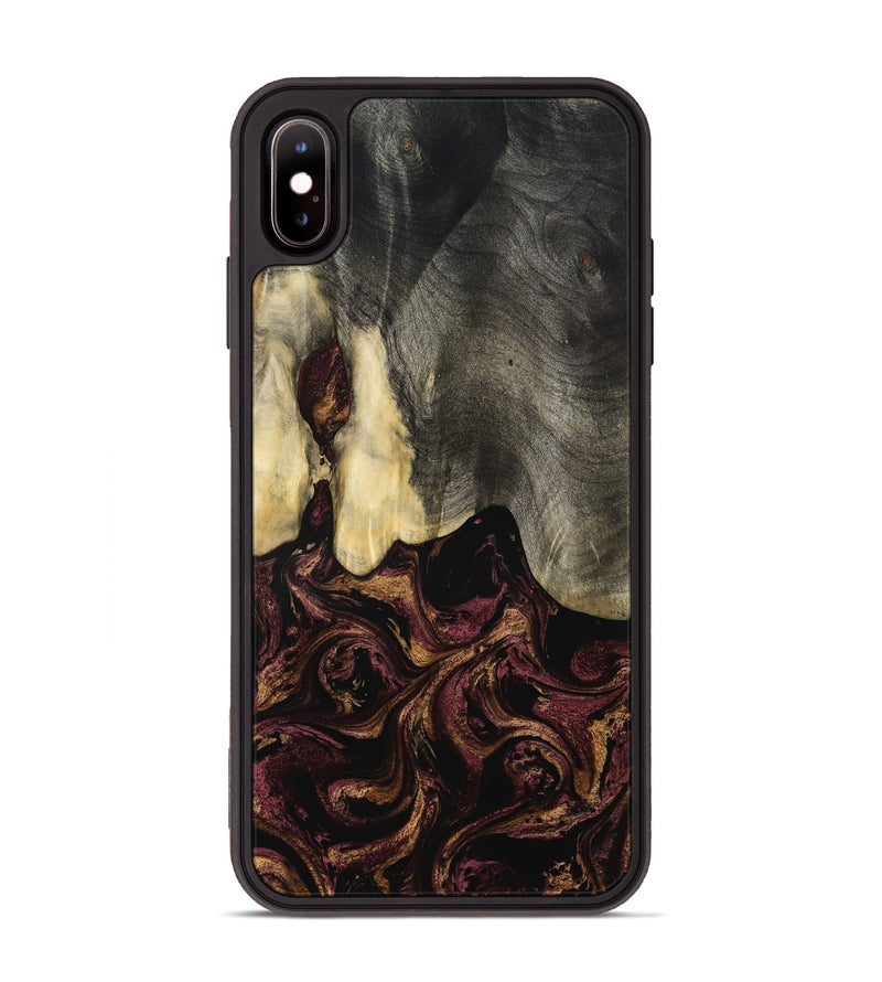 iPhone Xs Max Wood Phone Case - Rosina (Purple, 801622)