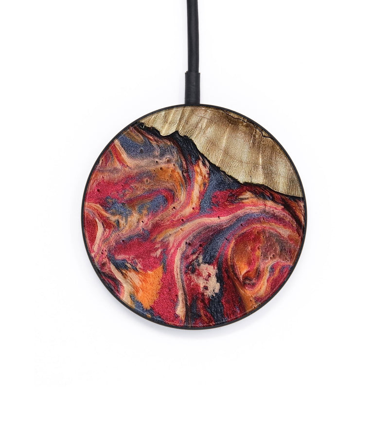 Circle Wood Wireless Charger - Andy (Red, 801623)