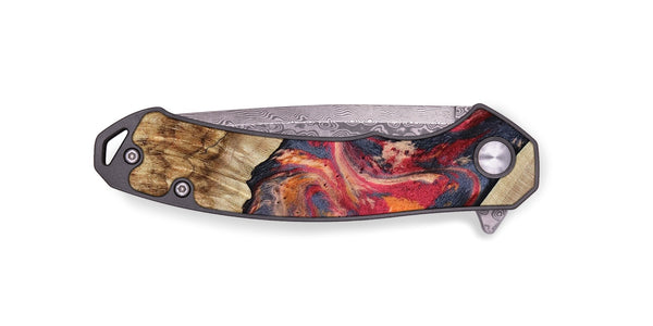 EDC Wood Pocket Knife - Andy (Red, 801623)