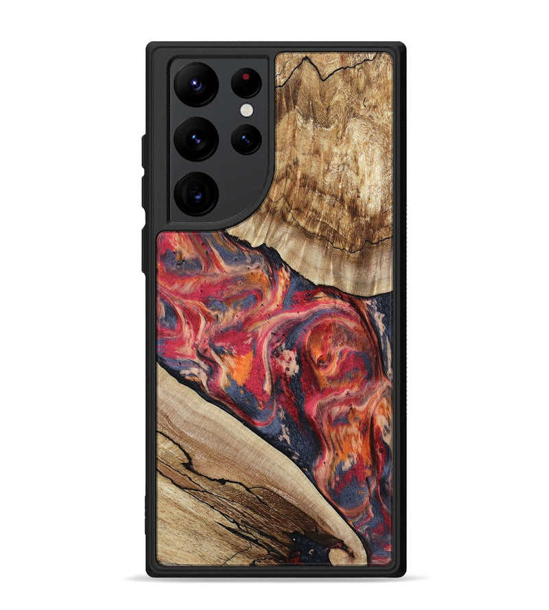Galaxy S22 Ultra Wood Phone Case - Andy (Red, 801623)