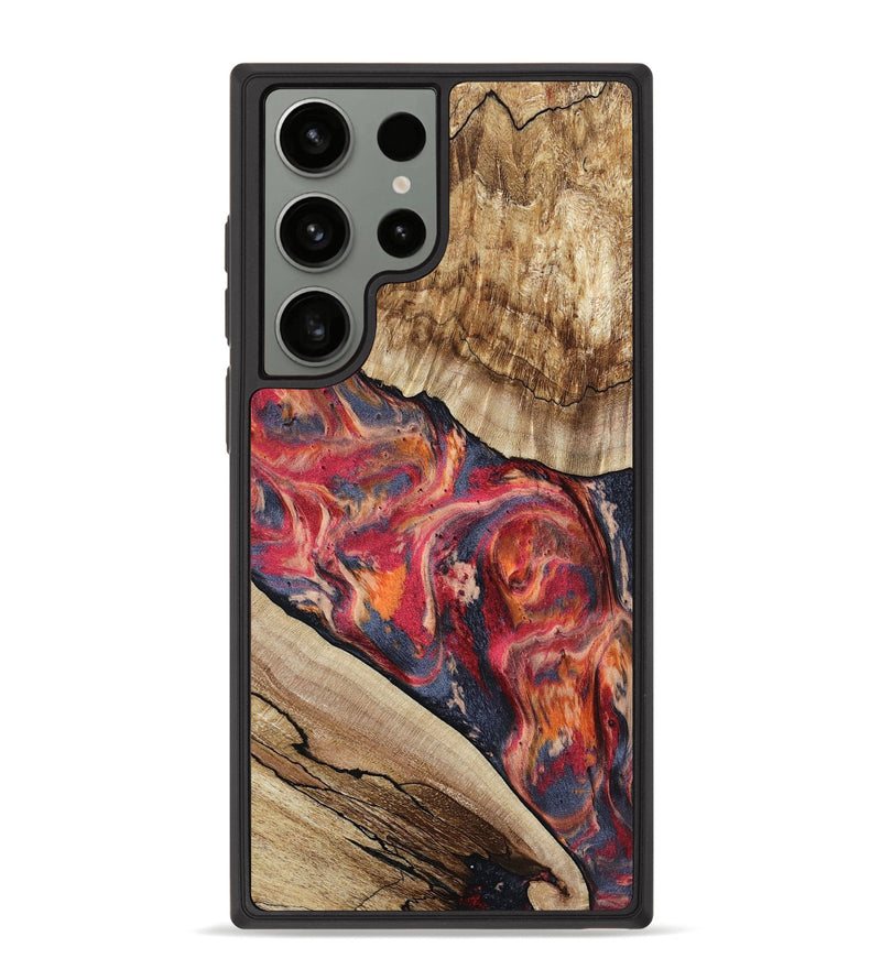 Galaxy S23 Ultra Wood Phone Case - Andy (Red, 801623)