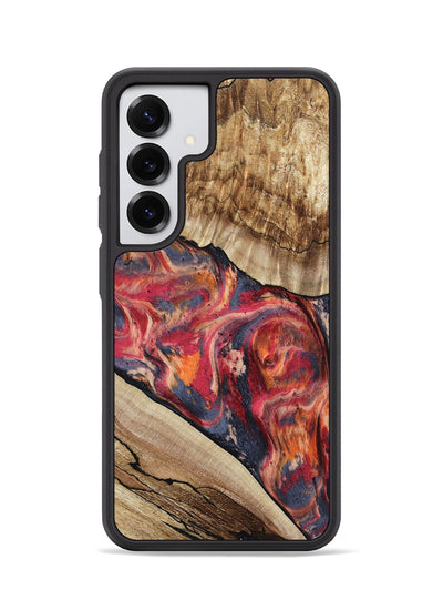 Galaxy S25 Wood Phone Case - Andy (Red, 801623)