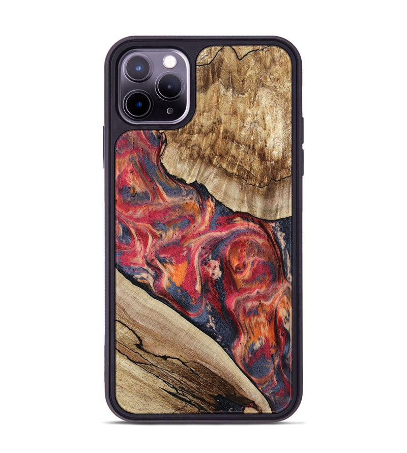 iPhone 11 Pro Max Wood Phone Case - Andy (Red, 801623)