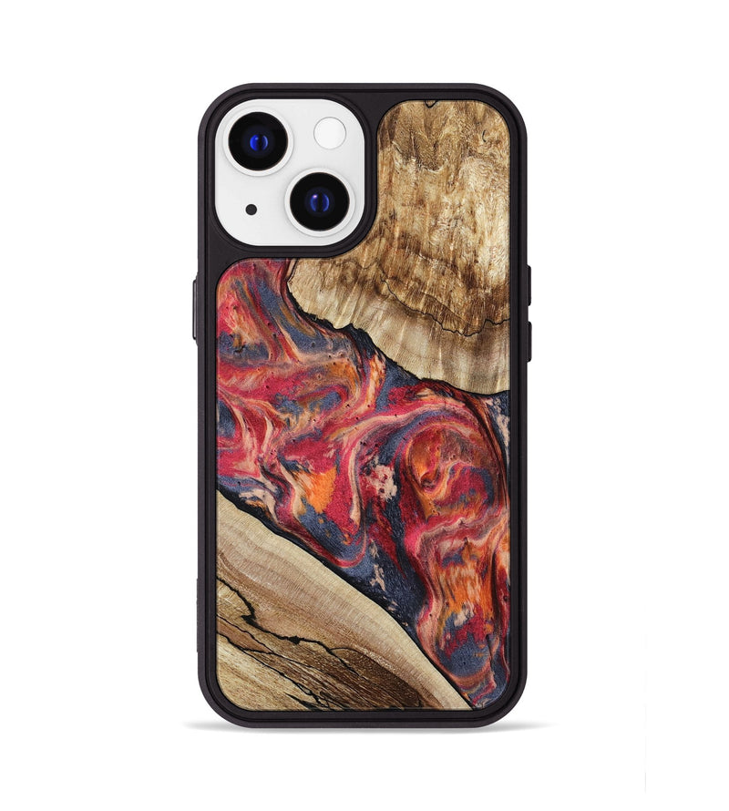 iPhone 13 Wood Phone Case - Andy (Red, 801623)