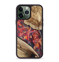iPhone 13 Pro Max Wood Phone Case - Andy (Red, 801623)