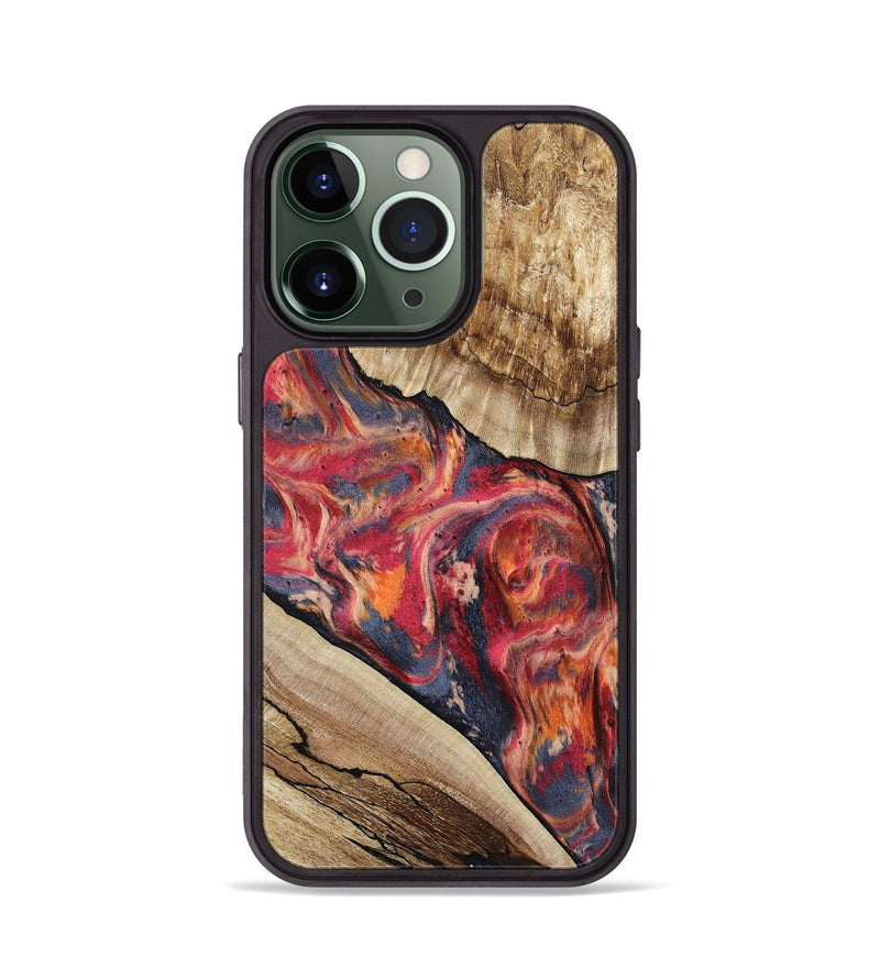 iPhone 13 Pro Wood Phone Case - Andy (Red, 801623)