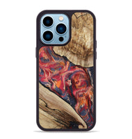 iPhone 14 Pro Max Wood Phone Case - Andy (Red, 801623)