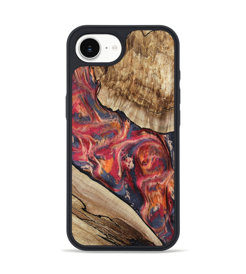 iPhone 16e Wood Phone Case - Andy (Red, 801623)
