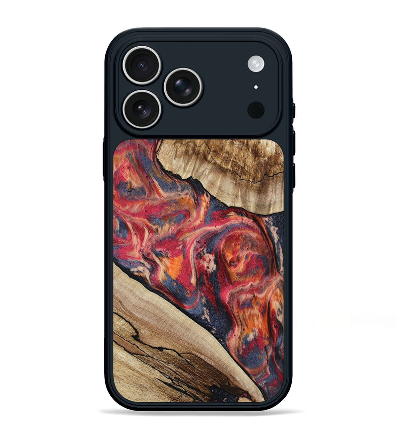 iPhone 17 Pro Max Wood Phone Case - Andy (Red, 801623)