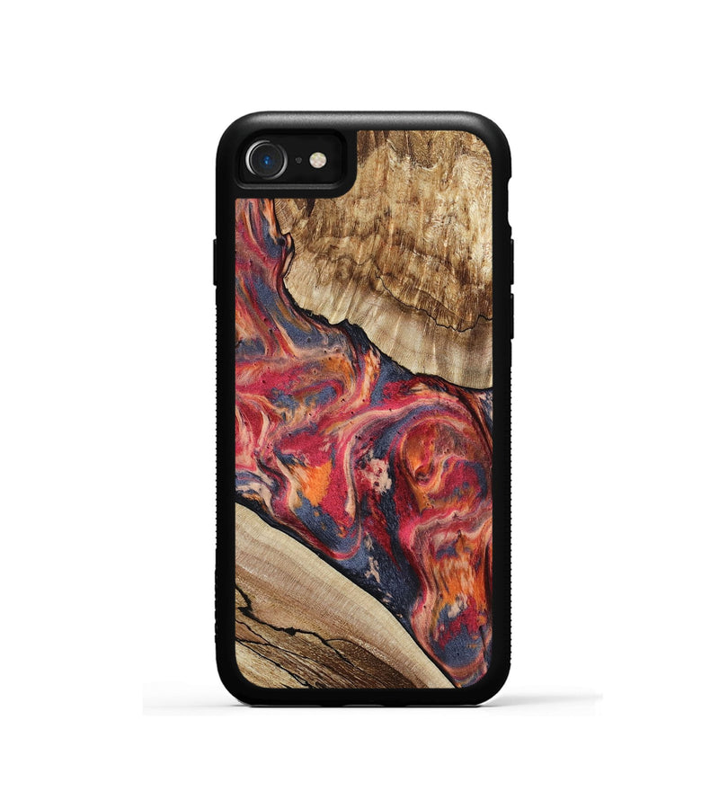 iPhone SE Wood Phone Case - Andy (Red, 801623)