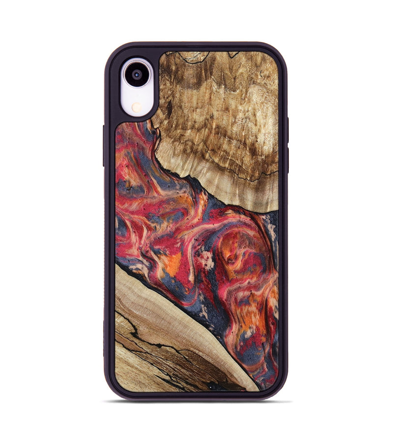 iPhone Xr Wood Phone Case - Andy (Red, 801623)