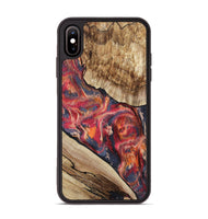 iPhone Xs Max Wood Phone Case - Andy (Red, 801623)