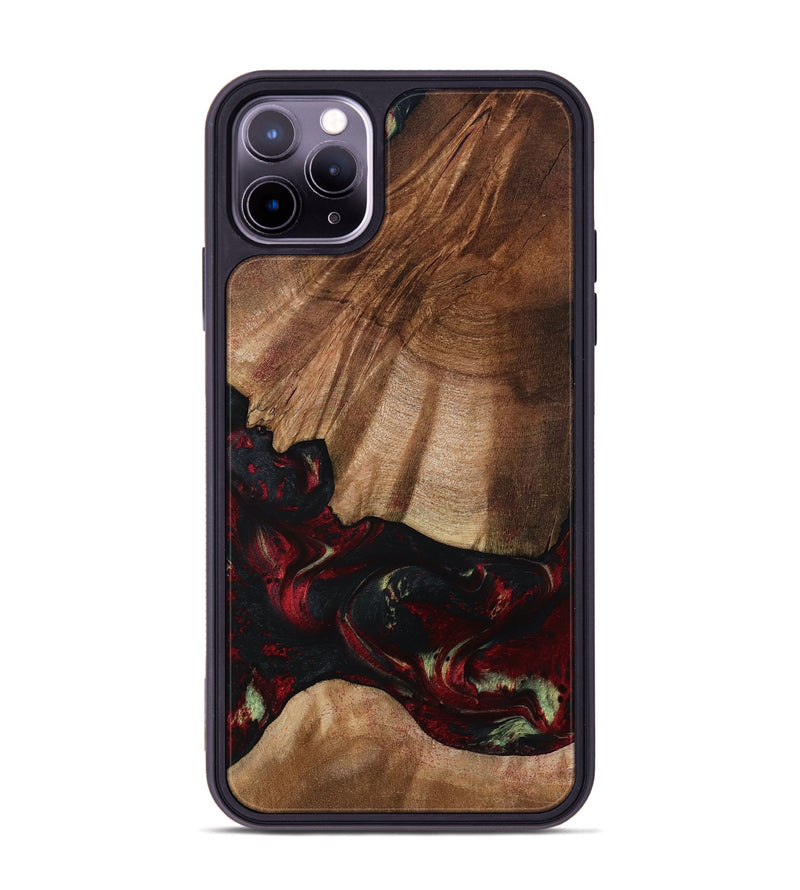 iPhone 11 Pro Max Wood Phone Case - Jesse (Red, 801624)