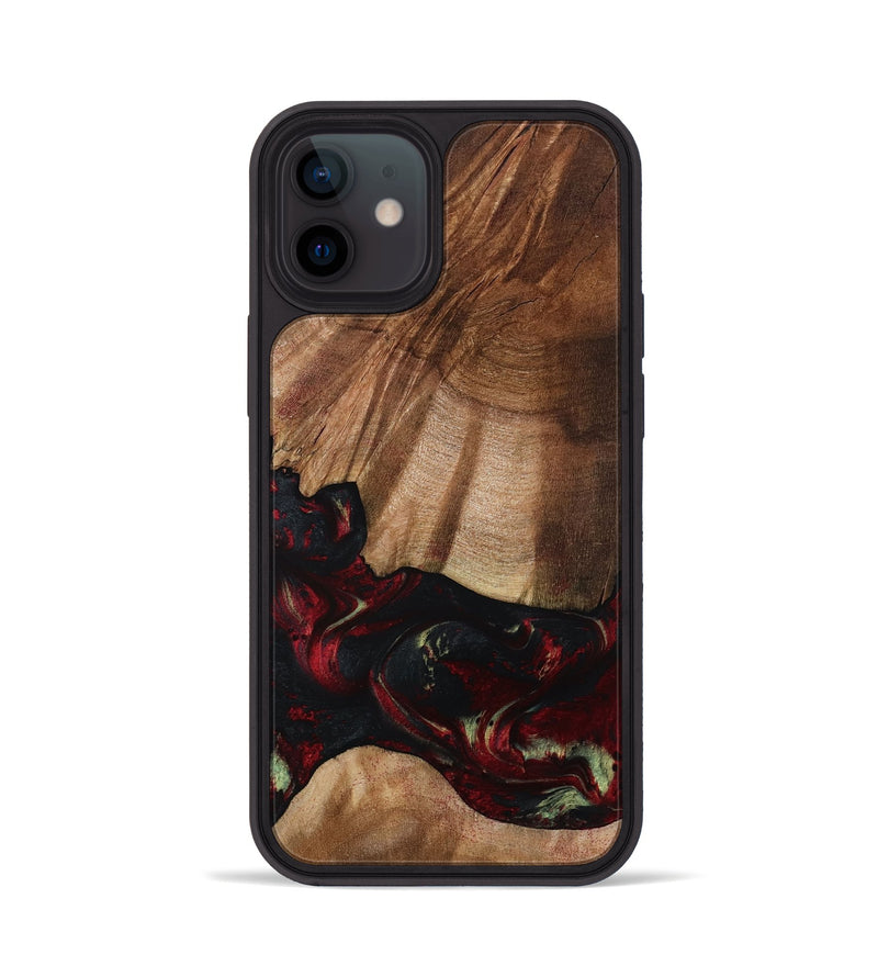 iPhone 12 Wood Phone Case - Jesse (Red, 801624)