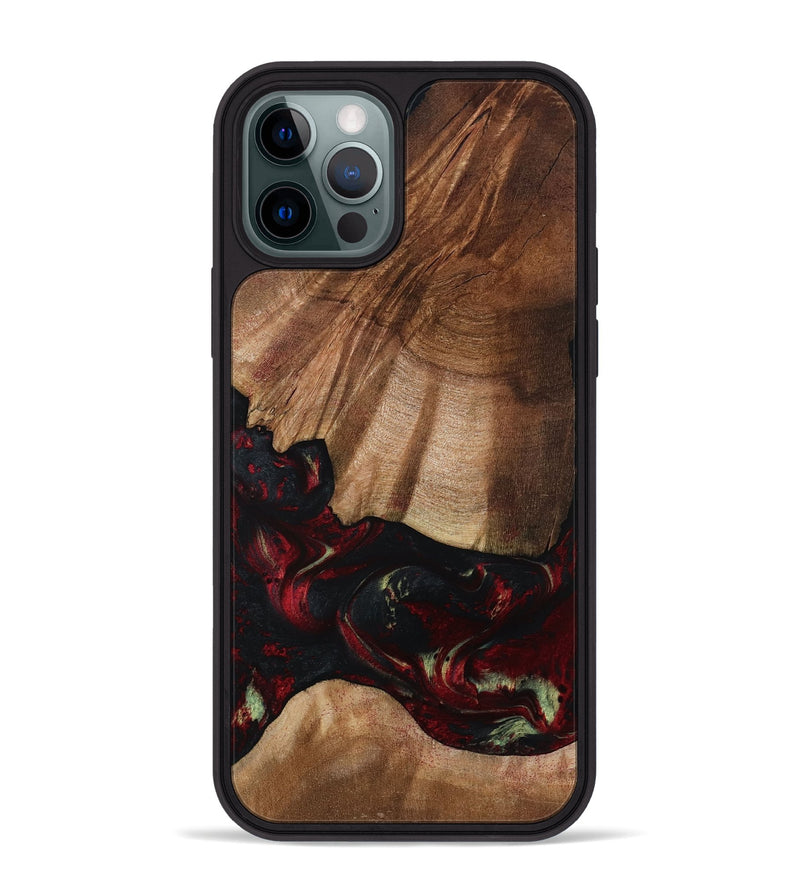 iPhone 12 Pro Max Wood Phone Case - Jesse (Red, 801624)