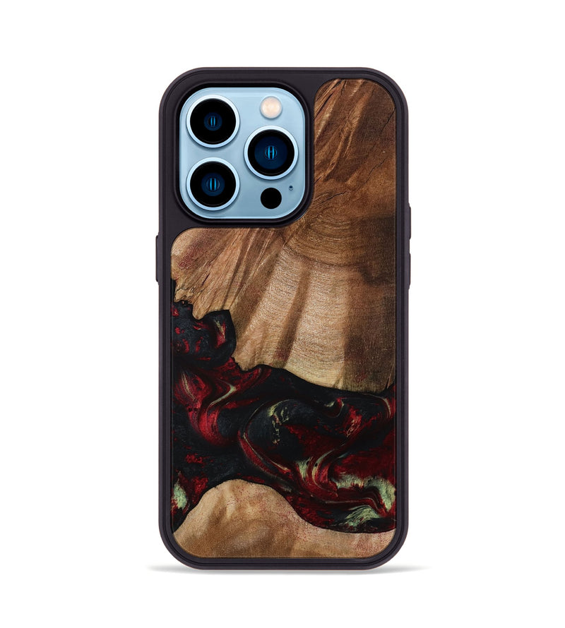 iPhone 14 Pro Wood Phone Case - Jesse (Red, 801624)