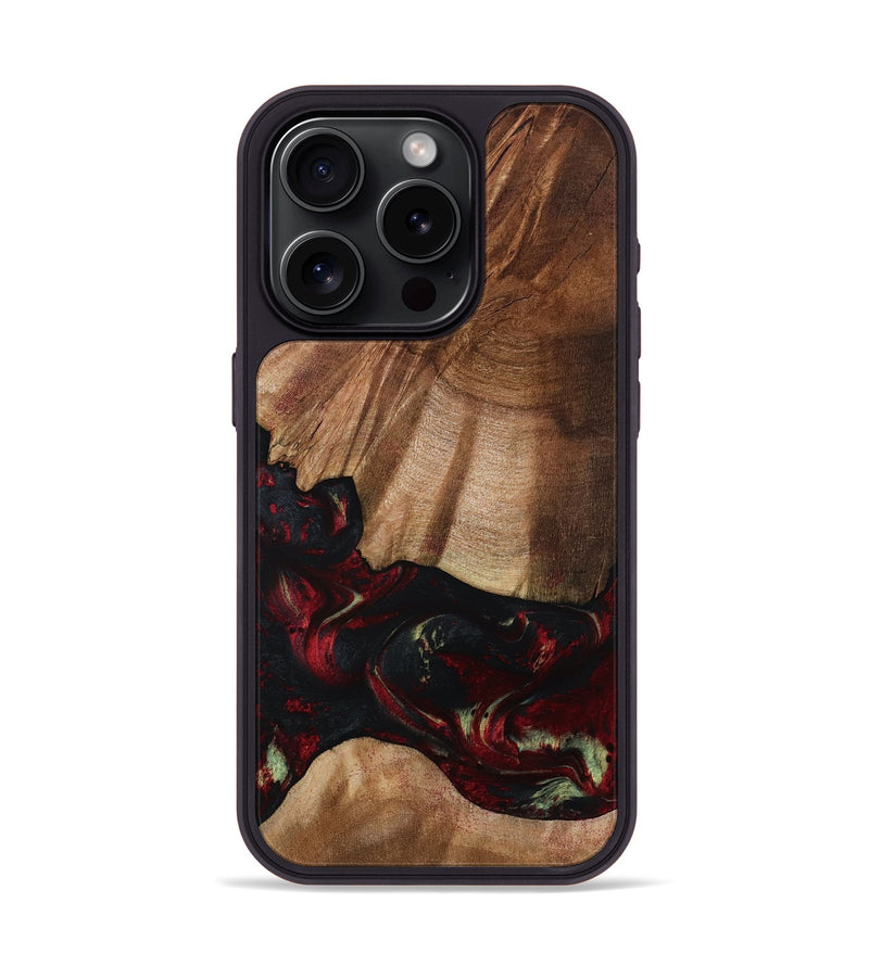 iPhone 15 Pro Wood Phone Case - Jesse (Red, 801624)