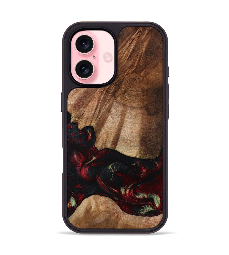 iPhone 16 Wood Phone Case - Jesse (Red, 801624)
