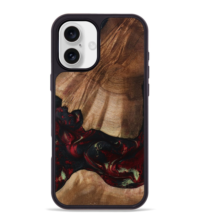 iPhone 16 Plus Wood Phone Case - Jesse (Red, 801624)