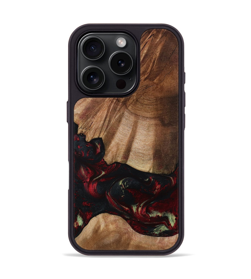 iPhone 16 Pro Wood Phone Case - Jesse (Red, 801624)
