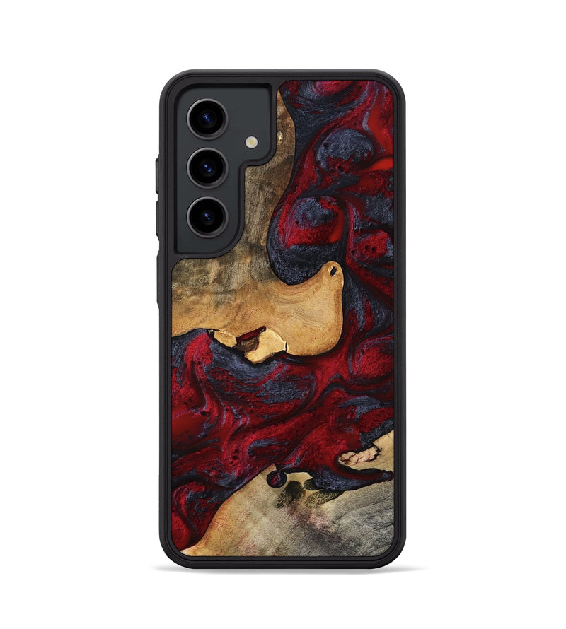Galaxy S24 Wood Phone Case - Tamya (Red, 801625)