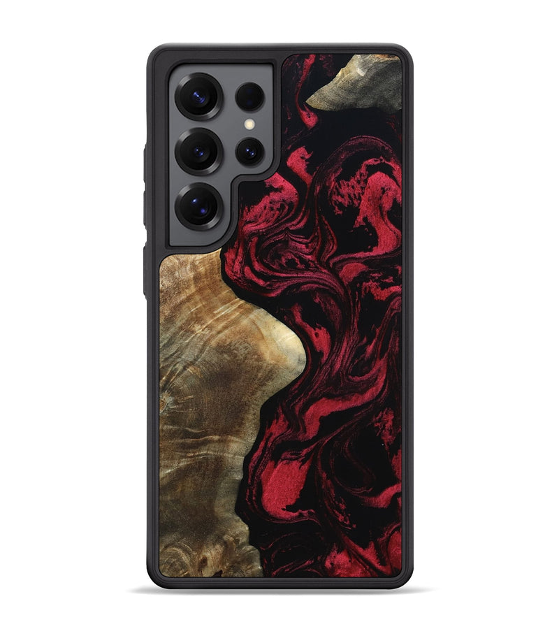 Galaxy S25 Ultra Wood Phone Case - Mat (Red, 801626)