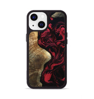 iPhone 13 Wood Phone Case - Mat (Red, 801626)