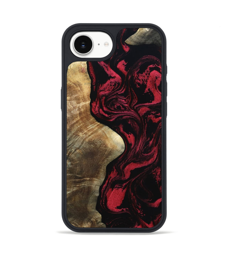 iPhone 16e Wood Phone Case - Mat (Red, 801626)
