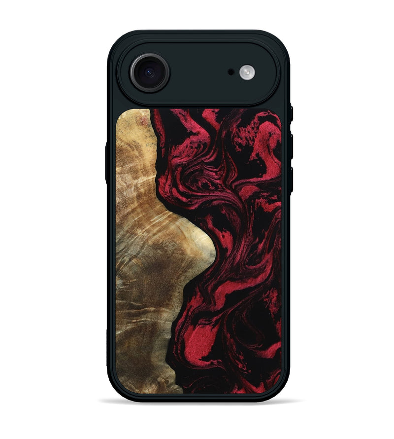 iPhone 17 Air Wood Phone Case - Mat (Red, 801626)
