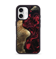 iPhone 17 Wood Phone Case - Mat (Red, 801626)