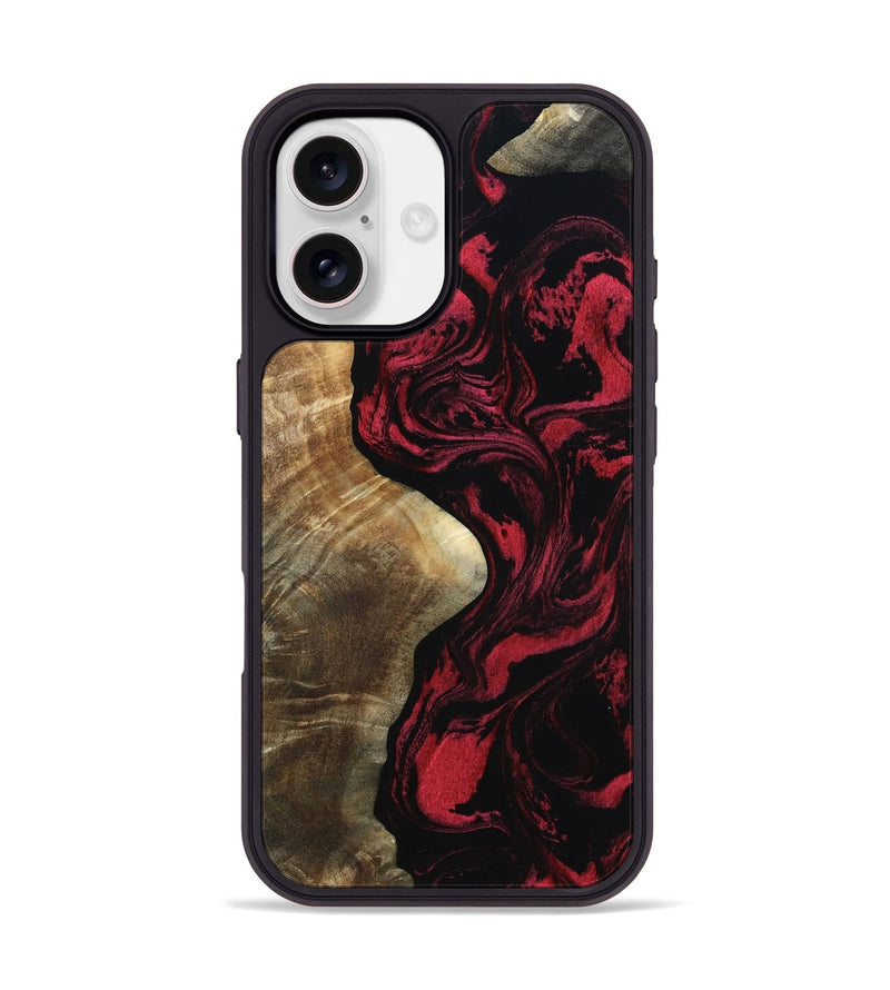 iPhone 17 Wood Phone Case - Mat (Red, 801626)
