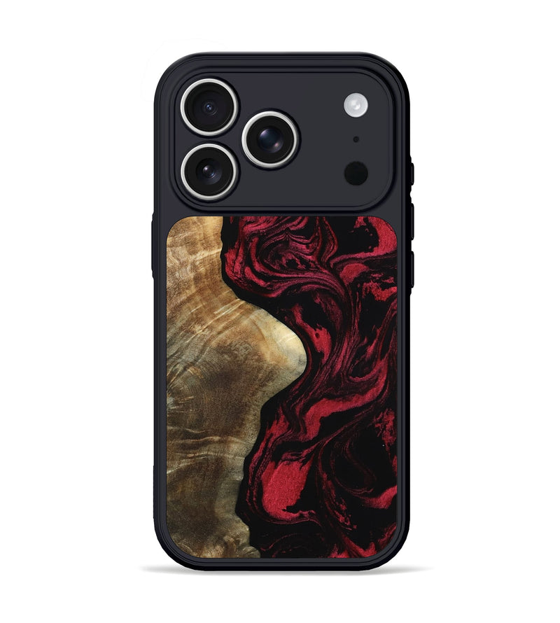 iPhone 17 Pro Wood Phone Case - Mat (Red, 801626)