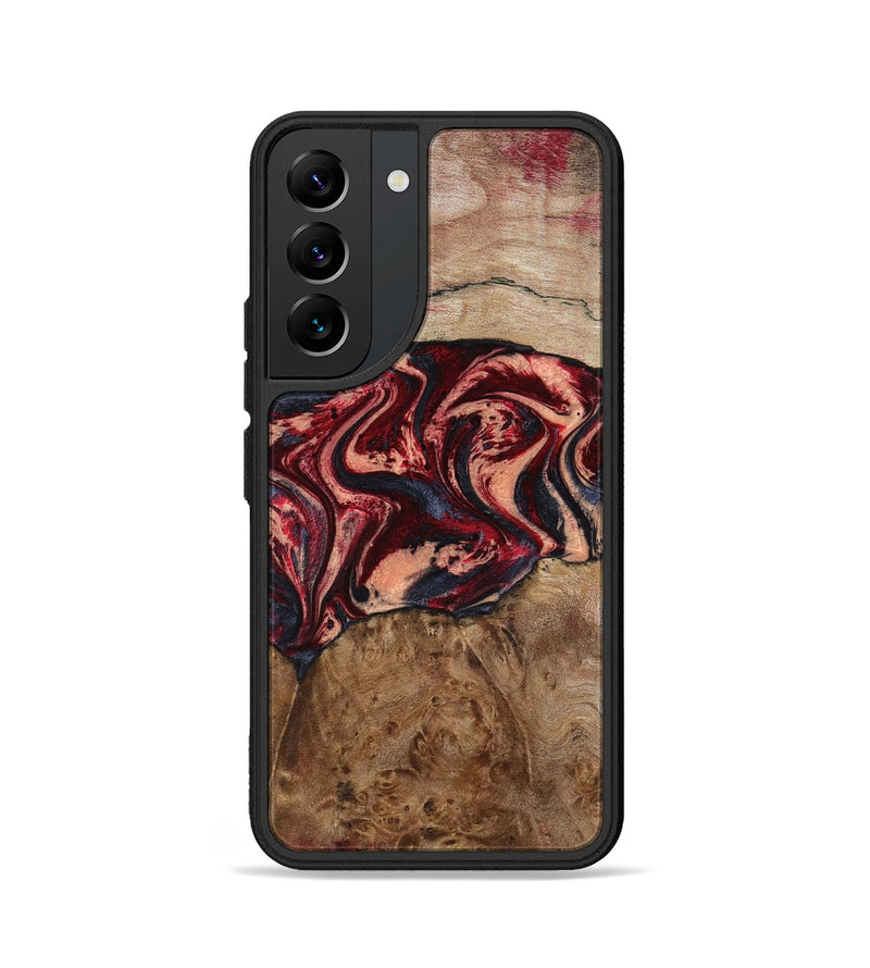 Galaxy S22 Wood Phone Case - Hayes (Red, 801627)