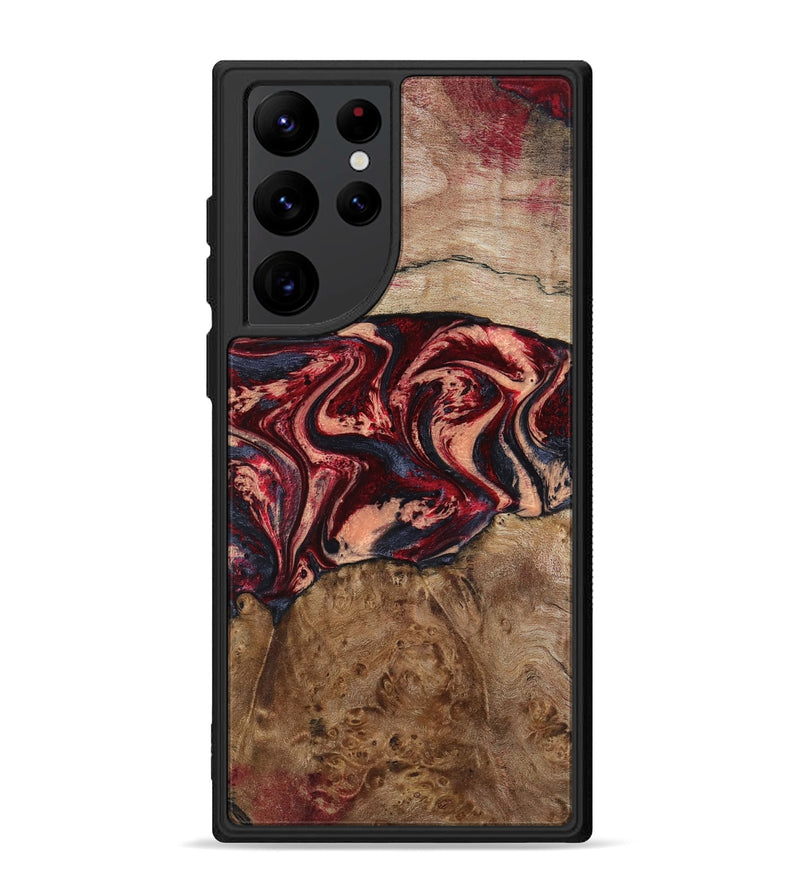Galaxy S22 Ultra Wood Phone Case - Hayes (Red, 801627)