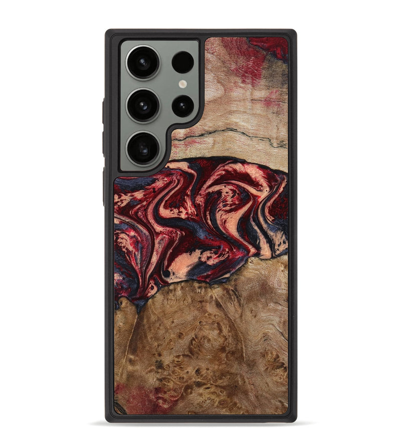 Galaxy S23 Ultra Wood Phone Case - Hayes (Red, 801627)