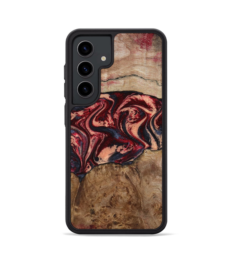 Galaxy S24 Wood Phone Case - Hayes (Red, 801627)