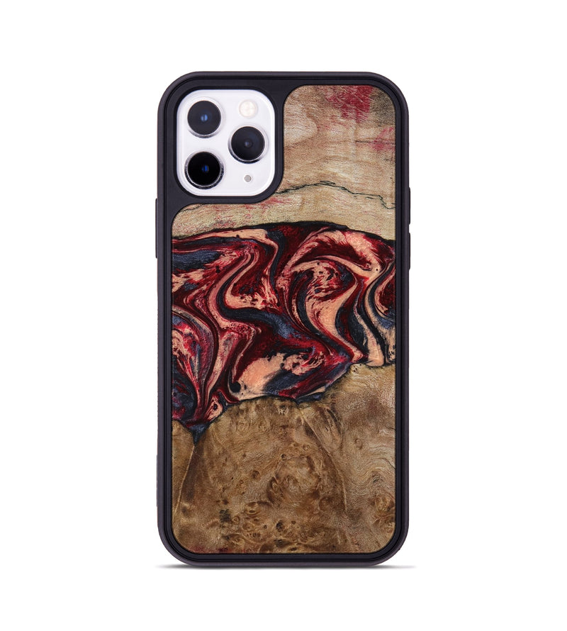 iPhone 11 Pro Wood Phone Case - Hayes (Red, 801627)