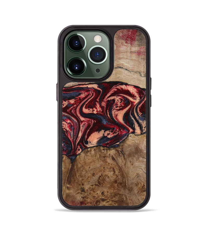 iPhone 13 Pro Wood Phone Case - Hayes (Red, 801627)