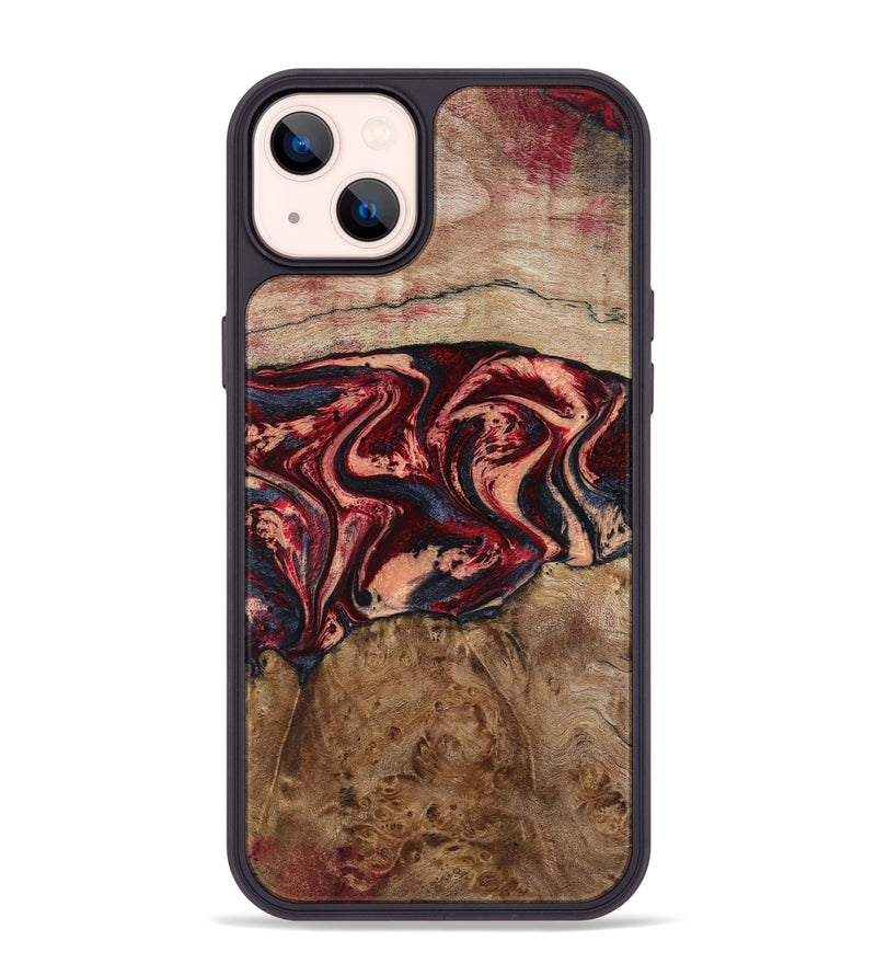 iPhone 14 Plus Wood Phone Case - Hayes (Red, 801627)