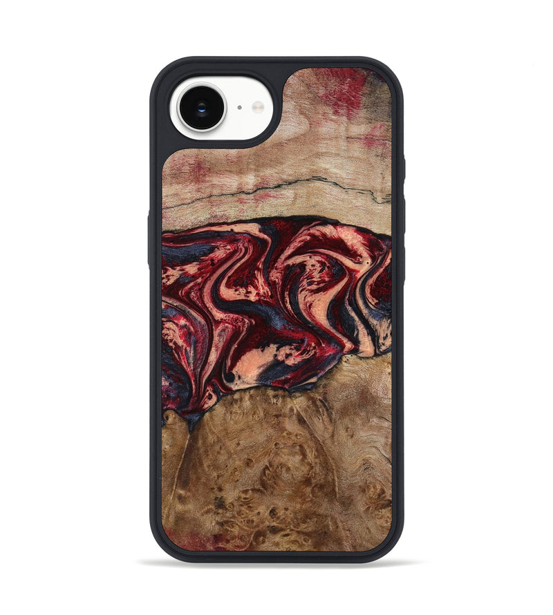 iPhone 16e Wood Phone Case - Hayes (Red, 801627)