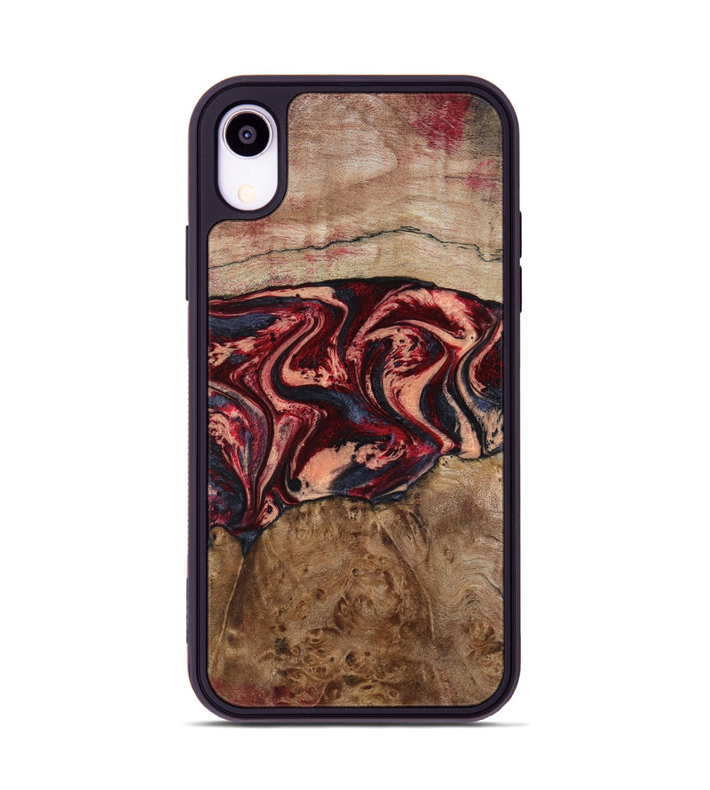 iPhone Xr Wood Phone Case - Hayes (Red, 801627)