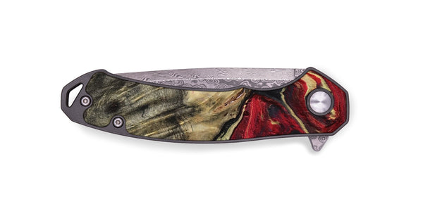 EDC Wood Pocket Knife - April (Red, 801628)
