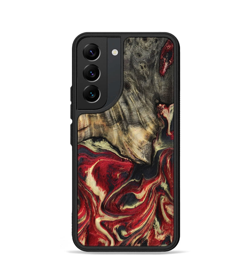 Galaxy S22 Wood Phone Case - April (Red, 801628)